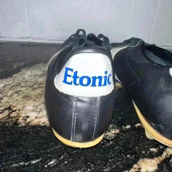 Etonic Soccer Cleats “Argentina” Size 8 / Black White - Picture 4 of 13